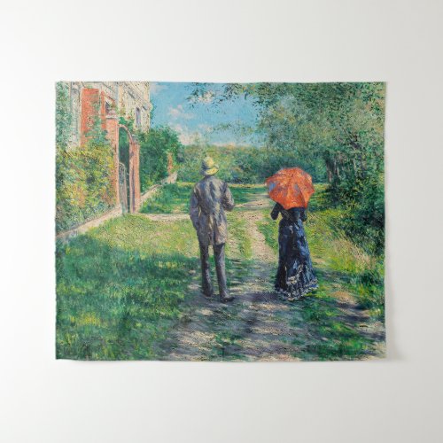 Gustave Caillebotte _ The Path Uphill Tapestry
