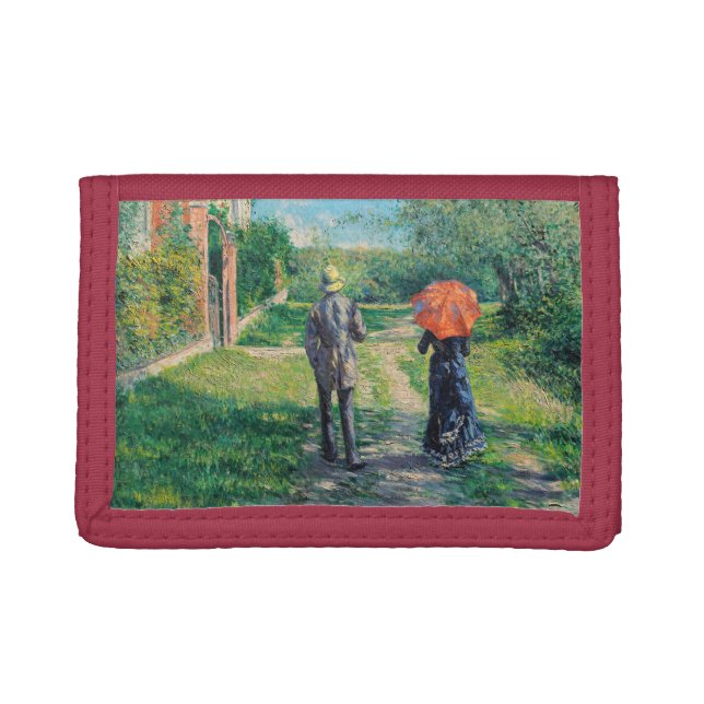 Gustave Caillebotte - The Path Uphill Trifold Wallet (Front)
