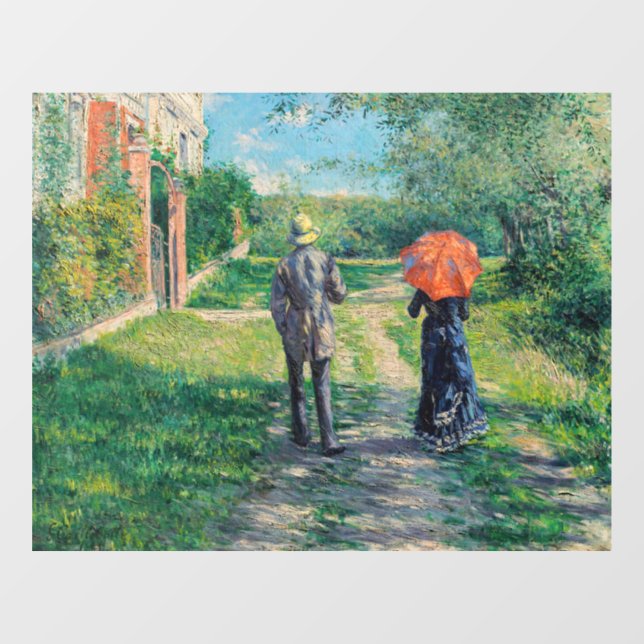 Gustave Caillebotte - The Path Uphill Window Cling (Sheet)