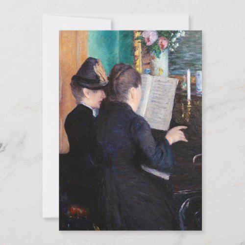 Gustave Caillebotte _ The Piano Lesson Invitation