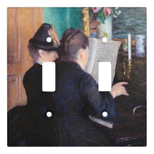 Gustave Caillebotte _ The Piano Lesson Light Switch Cover
