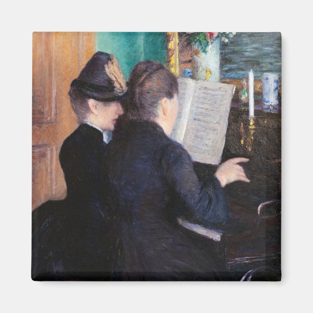 Gustave Caillebotte - The Piano Lesson Magnet (Front)