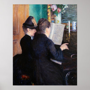Gustave Caillebotte - The Piano Lesson Poster