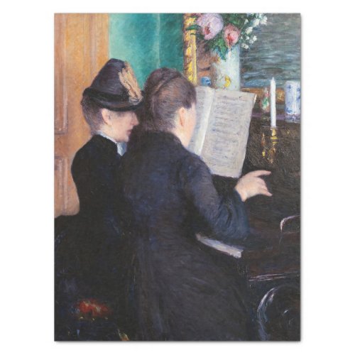 Gustave Caillebotte _ The Piano Lesson Tissue Paper