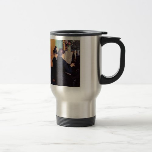 Gustave Caillebotte_ The Piano Lesson Travel Mug