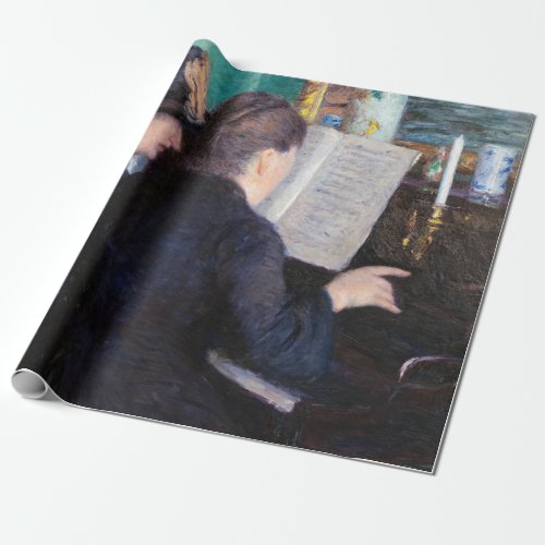 Gustave Caillebotte _ The Piano Lesson Wrapping Paper