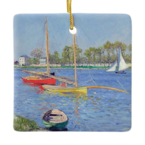 Gustave Caillebotte - The Seine at Argenteuil Ceramic Ornament