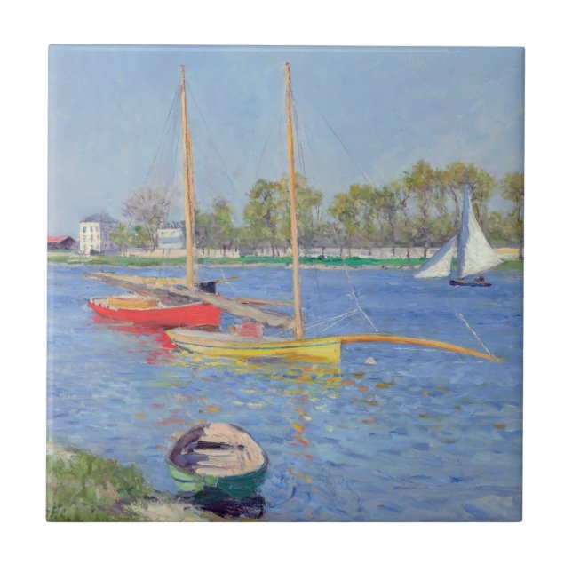 Gustave Caillebotte - The Seine at Argenteuil Ceramic Tile (Front)