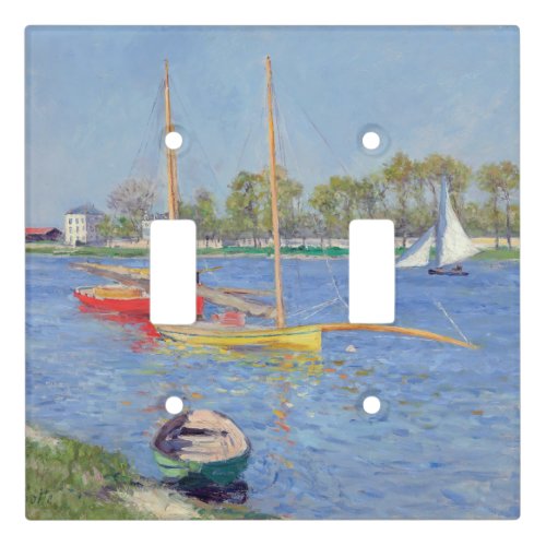 Gustave Caillebotte _ The Seine at Argenteuil Light Switch Cover