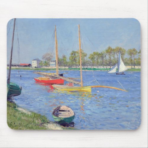 Gustave Caillebotte _ The Seine at Argenteuil Mouse Pad