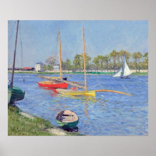 Gustave Caillebotte _ The Seine at Argenteuil Poster