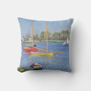 Gustave Caillebotte - The Seine at Argenteuil Throw Pillow