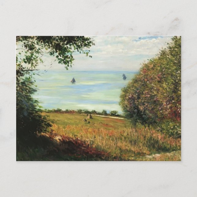 Gustave Caillebotte- View of Sea from Villerville Postcard (Front)
