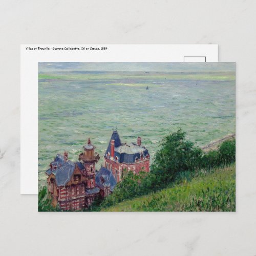 Gustave Caillebotte _ Villas at Trouville Postcard