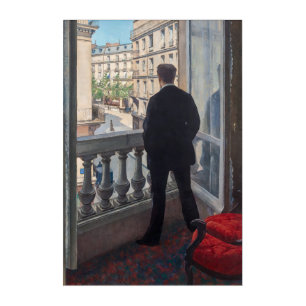 Gustave Caillebotte - Young Man at His Window Acrylic Print