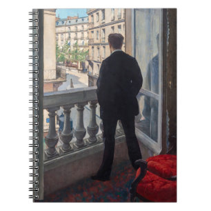 Gustave Caillebotte - Young Man at His Window Notebook