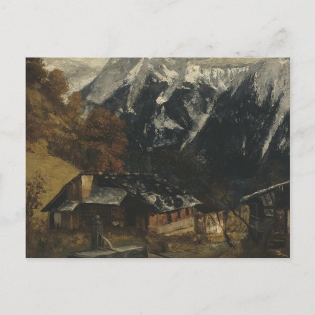 Gustave Courbet - An Alpine Scene Postcard (Front)