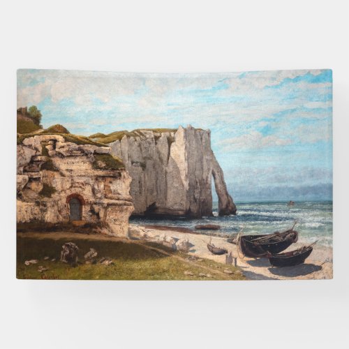 Gustave Courbet _ Cliffs at Etretat after Storm Banner