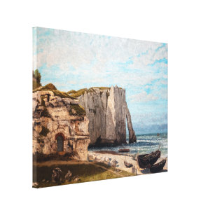 Gustave Courbet - Cliffs at Etretat after Storm Canvas Print