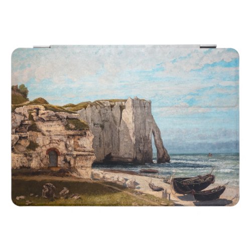 Gustave Courbet _ Cliffs at Etretat after Storm iPad Pro Cover