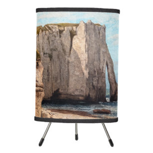 Gustave Courbet - Cliffs at Etretat after Storm Tripod Lamp