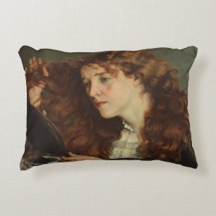 Gustave Courbet - Jo, the Beautiful Irish Girl Accent Pillow