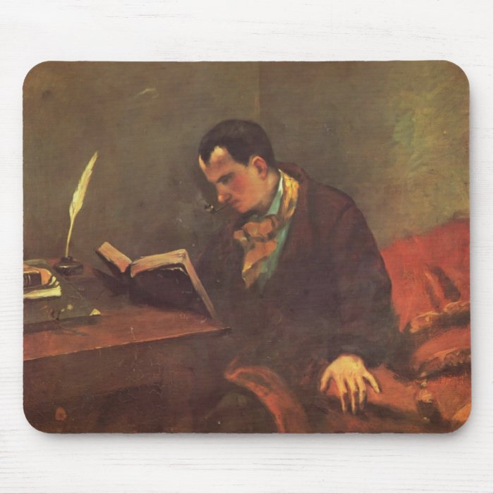 Gustave Courbet  Portrait of Charles Baudelaire Mouse Pads