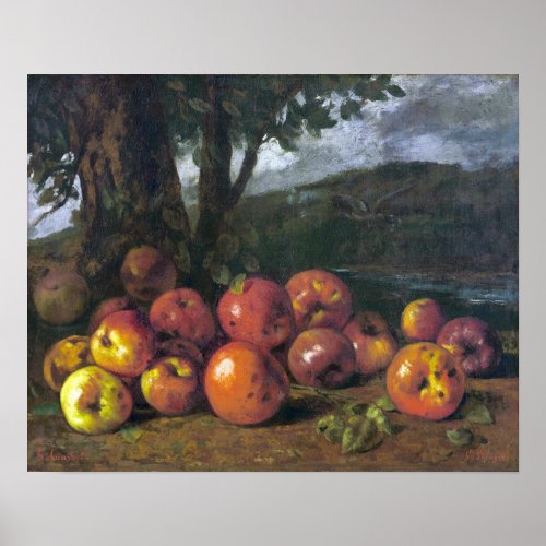 Gustave Courbet  _ Still Life With Apples Poster