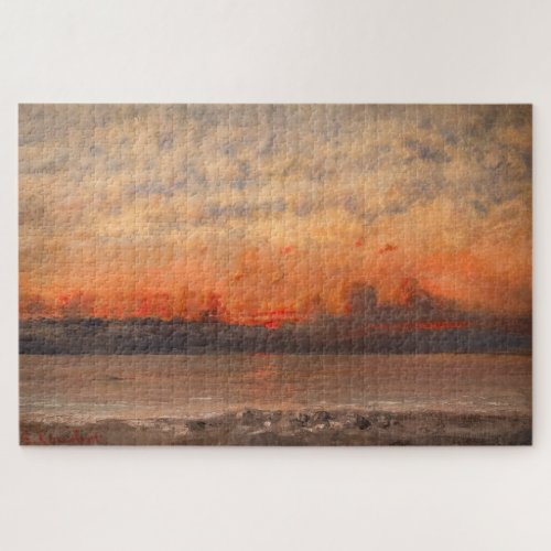 Gustave Courbet _ Sunset Jigsaw Puzzle