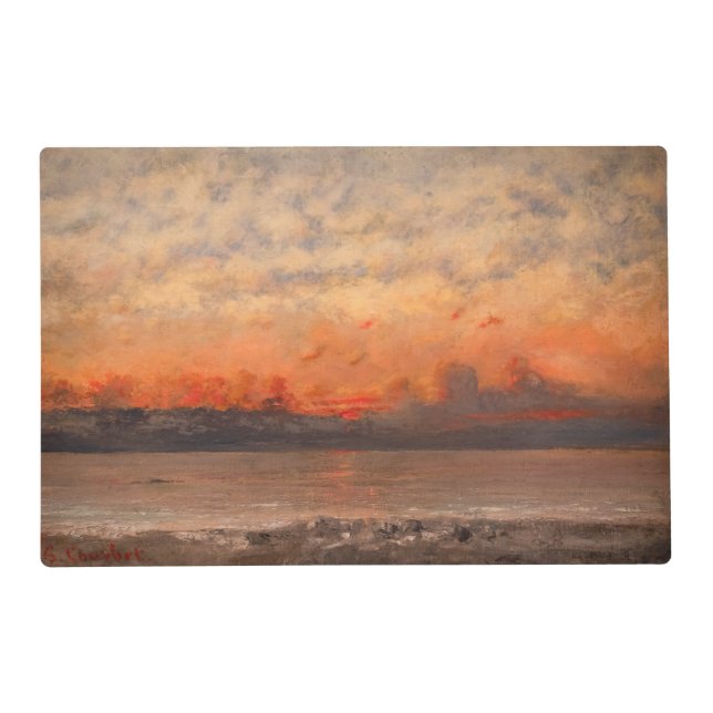 Gustave Courbet - Sunset Placemat (Front)