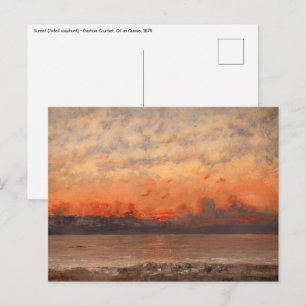 Gustave Courbet - Sunset Postcard