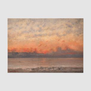 Gustave Courbet - Sunset Tissue Paper