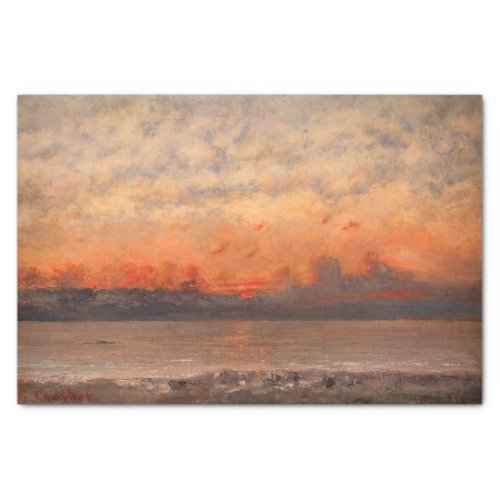 Gustave Courbet _ Sunset Tissue Paper