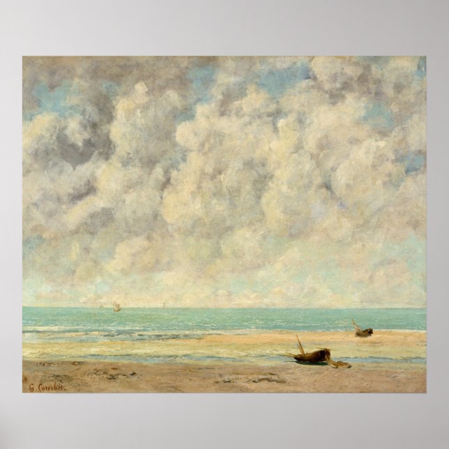 Gustave Courbet | The Calm Sea Poster (Front)
