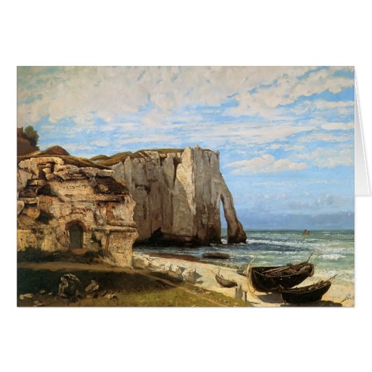 Gustave Courbet- The Cliffs at Etretat Cards (Front Horizontal)