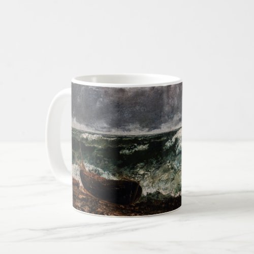Gustave Courbet _ The Stormy Sea  The Wave Coffee Mug