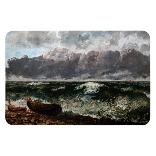 Gustave Courbet - The Stormy Sea / The Wave Magnet (Horizontal)