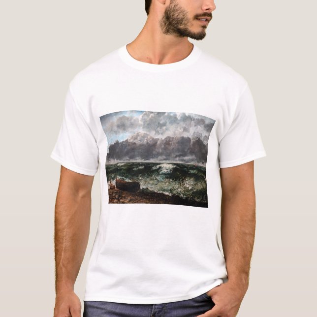 Gustave Courbet - The Stormy Sea / The Wave T-Shirt (Front)