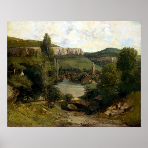 Gustave Courbet View of Ornans Poster