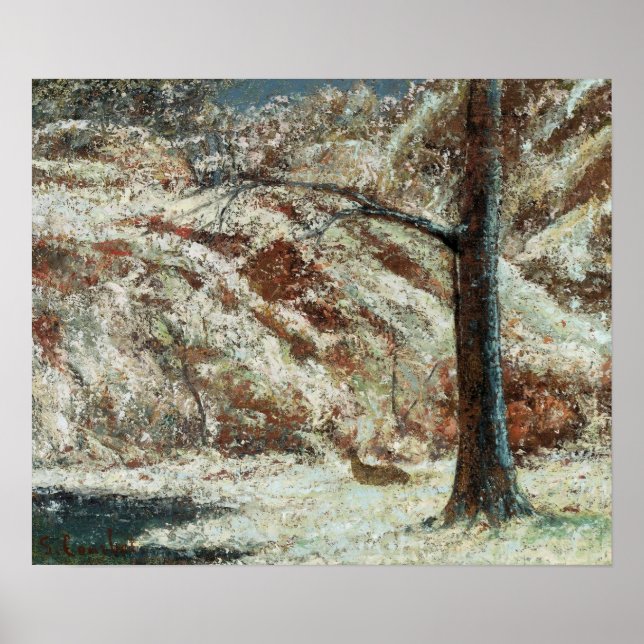 Gustave Courbet  - Winter Landscape Poster (Front)