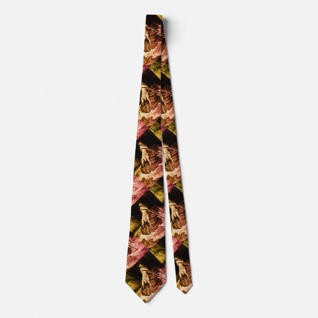 Gustave Doré - Caron Rowing/Dante’s Inferno Neck Tie (Front)
