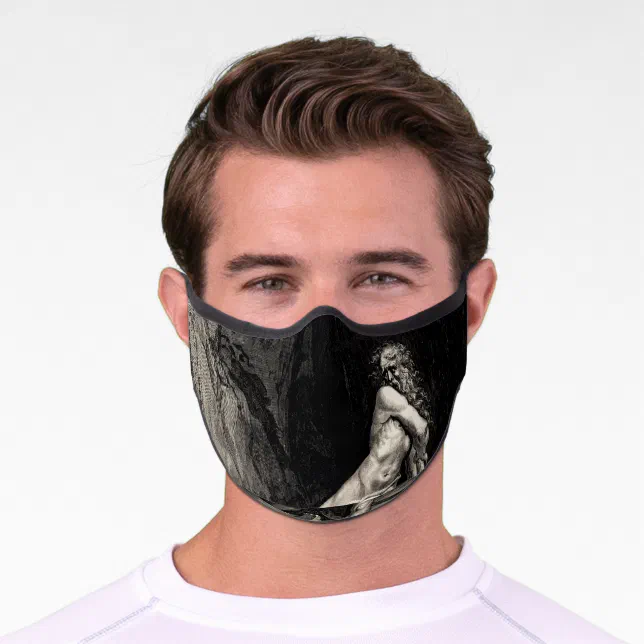 Gustave Doré - Rowing/Dante's Inferno Premium Face Mask | Zazzle