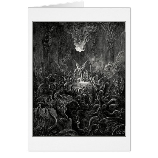 Gustave Dore: dreadful was the din Cards (Front)