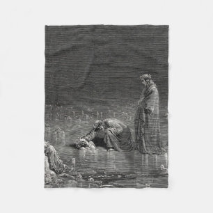 Gustave Dore Inferno Fleece Blanket