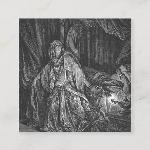 Gustave Dore _ Judith And Holofernes Square Business Card