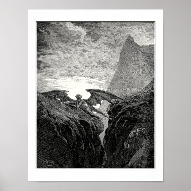 Gustave Dore: Now Night her course began Poster (Front)