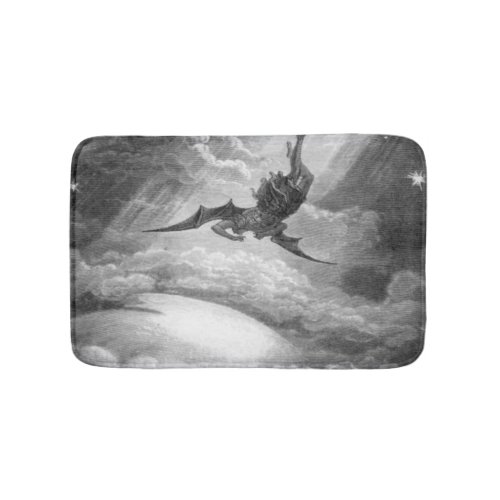 Gustave Dore Satan From Paradise Lost By John Milt Bath Mat