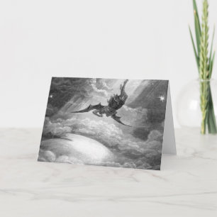 Gustave Dore Satan From Paradise Lost By John Milt Card