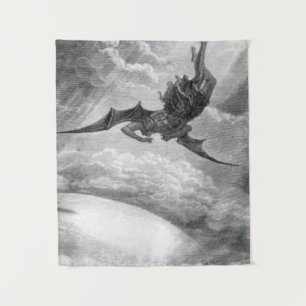 Gustave Dore Satan From Paradise Lost By John Milt Tapestry