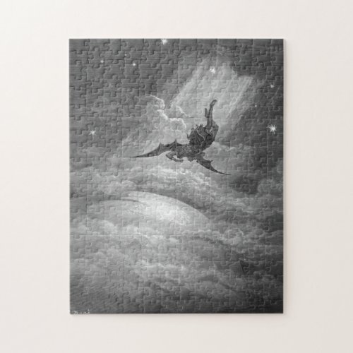 Gustave Dore Satan From Paradise Lost John Milton Jigsaw Puzzle
